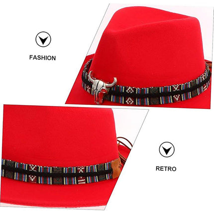 STweed Hat Ethnic Style Jazz Cap Bowler Hat Sun Hat for Men Women Summer Fashion
