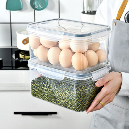 3PCS Food Storage Container Set Fridge Microwave Plastic Safe Fresh Keeping Box