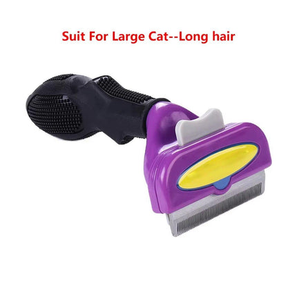Pet Hair Removal Brush Deshedding Tool for Cats Dogs Grooming Comb Fur Remover