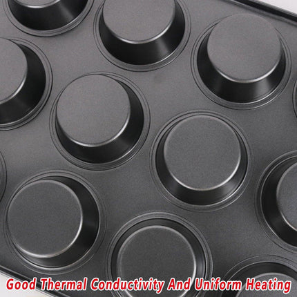 2pcs 12 Holes Round Cake Mould Baking Pan for DIY Cake Making and Baking Tools