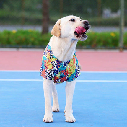 Lightweight Hawaiian Shirt for Pets Stylish Breathable Summer Pet Clothes