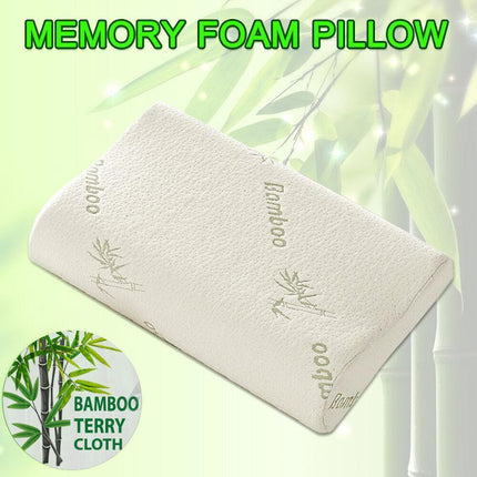 1/2PCS Memory Foam Neck Pillow Wavy Contour Slow Rebound Pillow