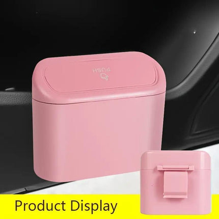 Car Wastebasket Door Mounted Multifunctional Storage Box Trash Bin Organizer
