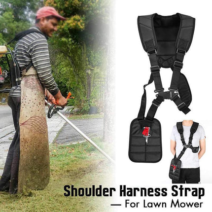 Double Shoulder Strap Harness For Brushcutter Whipper Snipper Trimmers Universal - Aimall