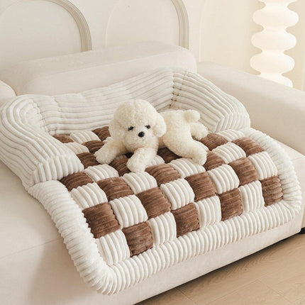 Checkerboard Pet Dog Kennel Mat Comfortable Cushion for Dogs and Puppies Bedding
