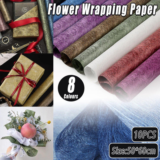 10pcs High Quality Flower Wrapping Paper DIY Bouquet Gift Wrap Floral Supplies