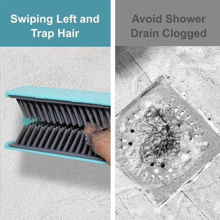 Shower Hair Catcher Easy to Install Silicone Hair Collector For Bathroom Tools