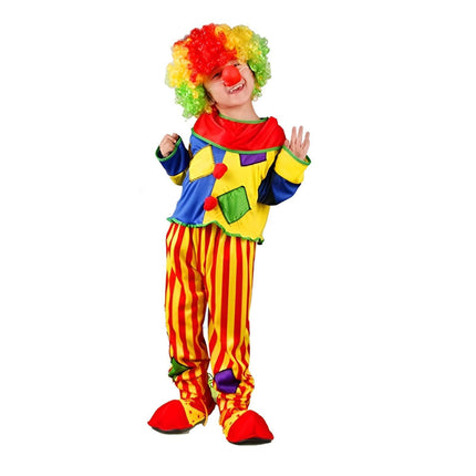 Halloween Boy Girl Clown Costume Cosplay Masquerade Magic Costume Circus Clown Suit