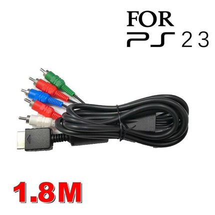 1.8M HD AV VIDEO AUDIO COMPONENT CABLE for SONY PS2 PS3 Playstation 2 3 - Aimall