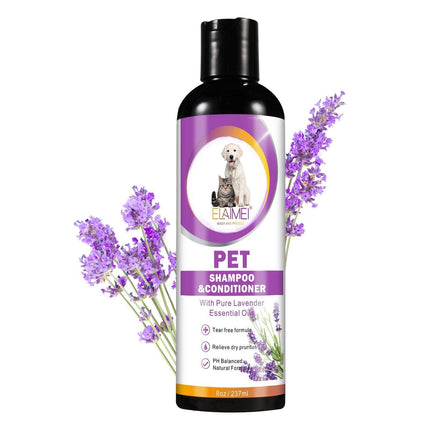 2in1 Pet Shampoo Conditioner for Dog Cat Tearless Grooming Soothing Clean Shower - Aimall