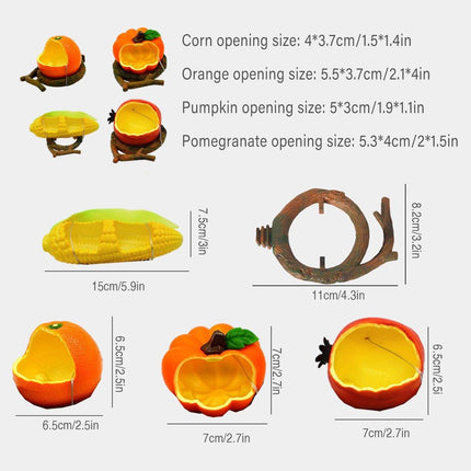 Parrot Feeding Bowl Fruit Shaped Water Food Container Dish Cage Bird Feeder Cup - Aimall