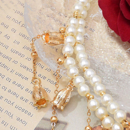 Exotic Sapphire Tassel Headwear Antique Dancer Pendant Hair Accessories Necklace
