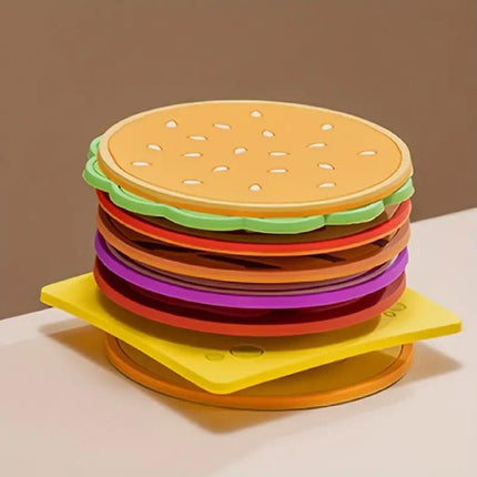 8pcs Anti Slip Coasters Set Insulated Drink Mats for Home Table Protection