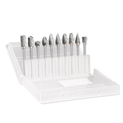 10Pcs Tungsten Steel Carbide 6mm Rotary Burr Set for Die Grinder - Aimall