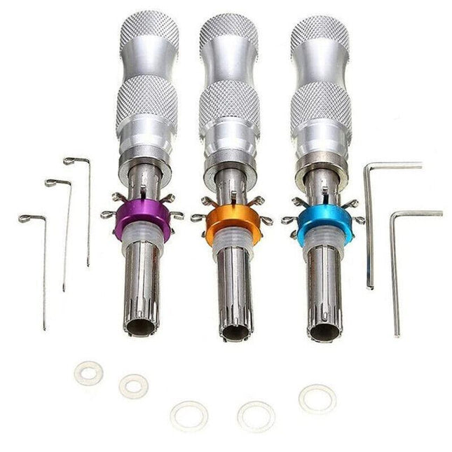 3X Tubular Locksmith Lock Tool Equipment 7.00Mm 7.5Mm 7.8Mm Steel Set Safe Box - Aimall
