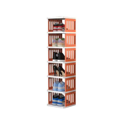 7/8 Tier Shoe Rack Multi Layer Foldable Plastic Home Doorway Storage Organizer