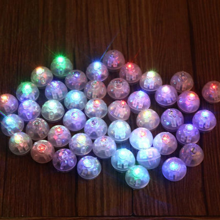 UP 100PCS LED Balloon Lamp Lights Lantern Light Balloons Glow Christmas Party Colour - Aimall