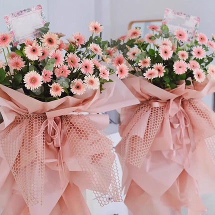 5 Rolls Hole Mesh Floral Paper Bouquet Wrapping Paper Floral Gauze Material