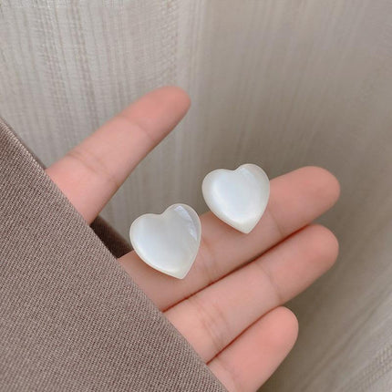 925 Silver Needle Rose Petal Earrings Long Acrylic Tassel Eardrop Women - Aimall