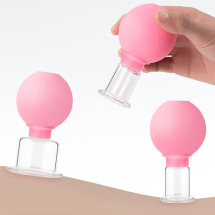 4PCS Facial Cupping Massage Set Vacuum Scraping Lifting Tool for Face Skin Care