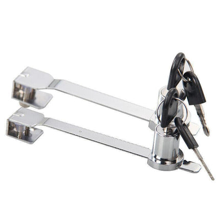 Sliding Window Glass Cabinet Lock Glass Door Lock Cabinet Display With Key Au - Aimall