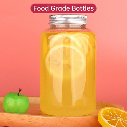10pcs 500ml PET Plastic Juice Bottles Food Grade Drink Containers for Beverages