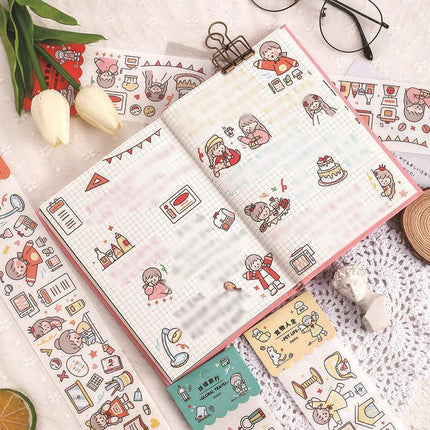 Life Every Day Series Creative Small Fresh Handbook Diary Diy Decoration Stickers - Aimall
