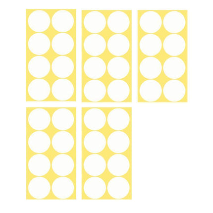 8/13/25/50mm Colour Sticker Dots Adhesive Round Labels Circular Scrapbooking White - Aimall