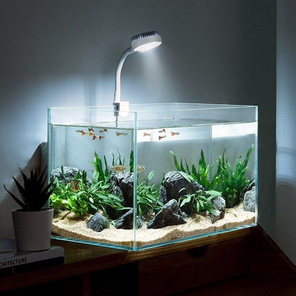 Small LED Fishbowl Aquarium Light Clip On Aquarium Plant Lighting Fish Tank Lamp