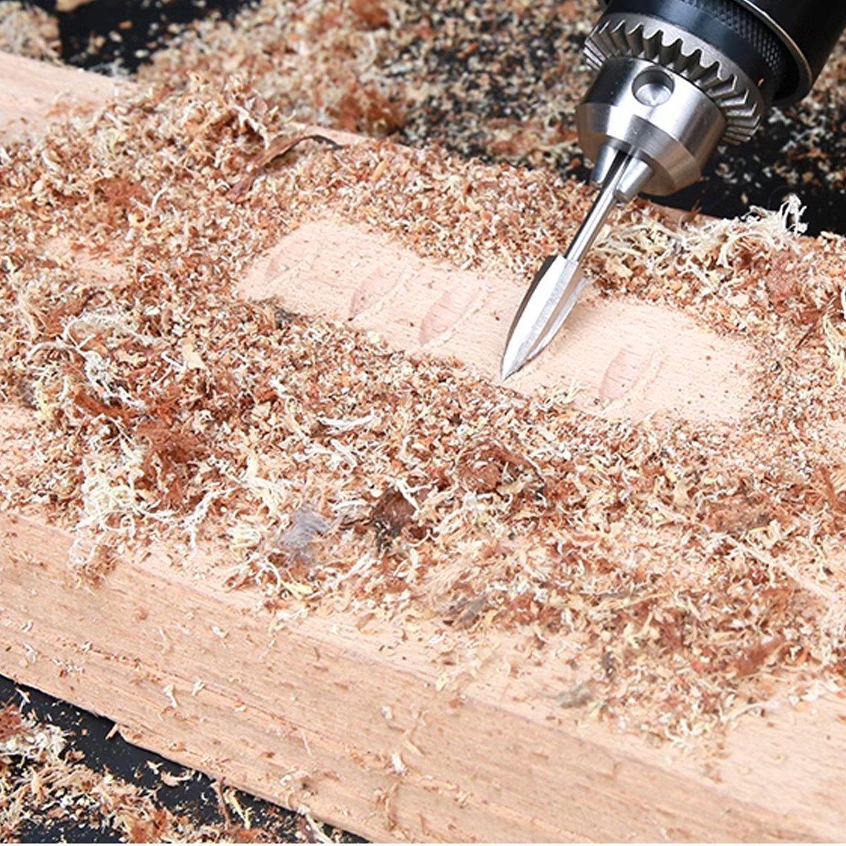 5Pcs Wood Carving Engraving Drill Bits Set Milling Cutter For Dremel R Aimall