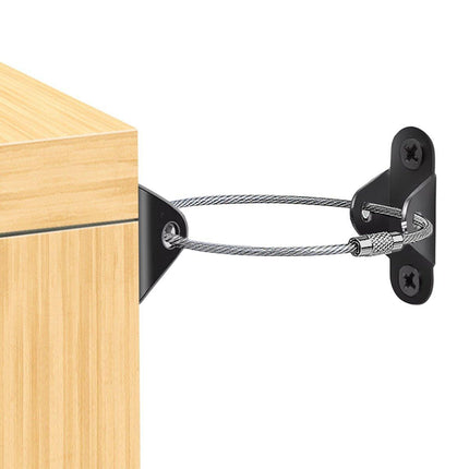 10 Sets Furniture Anti-Tip Wall Straps Kit for Bookshelf Dresser Cabinet