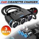 3 Way Multi Car Cigarette Lighter Socket Splitter Dual USB Charger/Power Adapter - Aimall