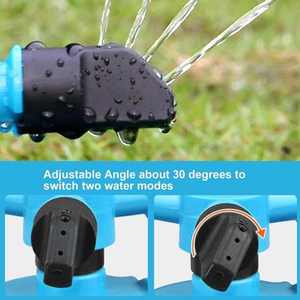 Small Disc Sprinkler 360 Degree Rotating Garden Sprayer Three Prong Spray Water