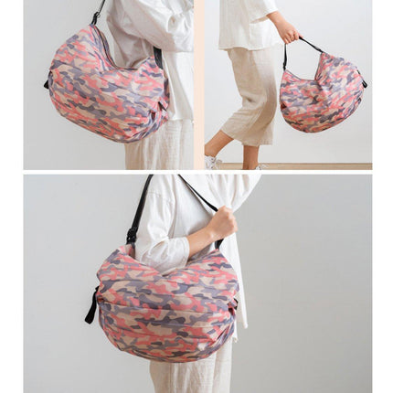 Large Foldable Reusable Shopping Bag Portable Travel Shoulder Grocery Tote Bag