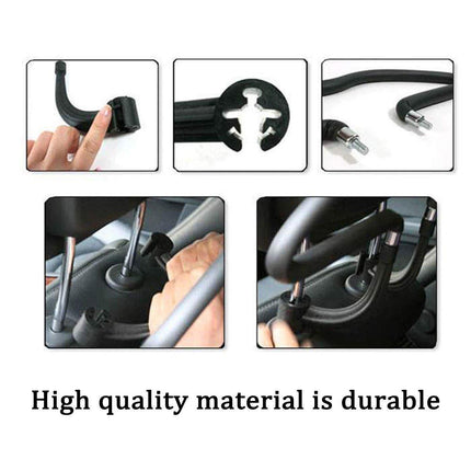 Car Seat Back Hanger Multifunctional Clothes Storage Rack PU Leather Suit Holder