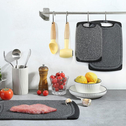 3pcs Wheat Straw Plastic Cutting Board Set Chopping Board Kitchen