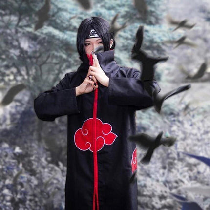 Halloween Ninja Cloak COS Costume Akatsuki Taka Hooded Robe