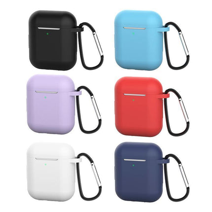 For Apple Airpods 1 & 2 Shockproof Silicon slim Skin Charging case Rubber Cover - Aimall