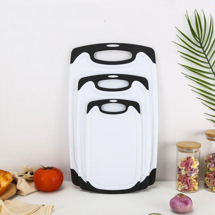 3pcs Wheat Straw Plastic Cutting Board Set Chopping Board Kitchen