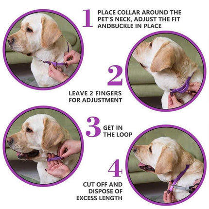 3/6PCS 62cm Pet Calming Collar Adjustable Anti-anxiety for Cats Dogs Stress Reduction - Aimall