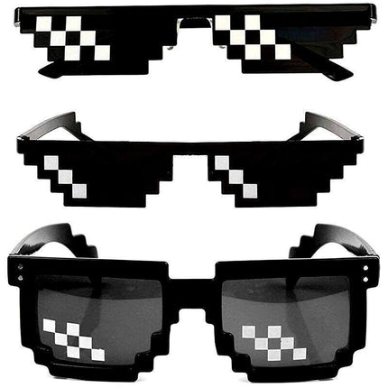 Thug Life Sunglasses Deal With It 8/6 Bit Pixel Glasses Cool Fashion Goggles - Aimall