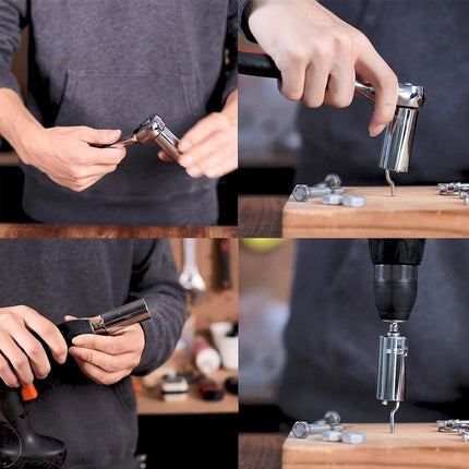 2PACK Universal Socket Grip Multi-Function Ratchet Wrench Power Drill Tool Gift - Aimall