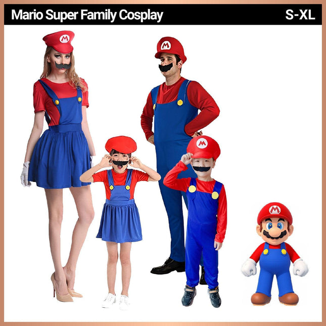Super Mary Clothes Children's Adult Costumes - Aimall