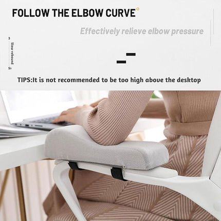 2PCS Elbow Arm Rest Cushion Chair Armrest Pads Memory Foam Office Support Pillow