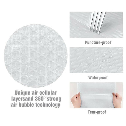 25PCS Poly Bubble Mailers Envelope Padded Bag White Cushioned Satchel 15 Sizes - Aimall