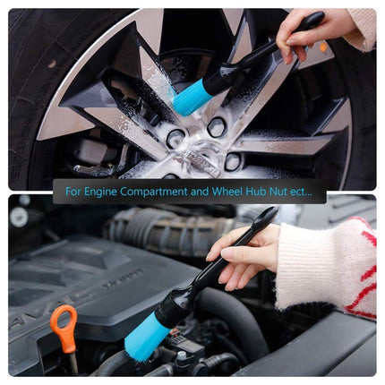 3PCS Car Cleaning Brush Car Detailing Brushes Kit For Dashboard Air Conditioner