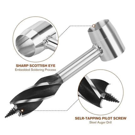 Outdoor Survival Tool Wood Drill Manual Hand Auger Wrench for Bushcraft Settlers - Aimall