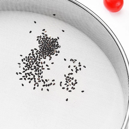 15CM Stainless Steel Flour Sieve Colander Fine Mesh Oil Strainer Sifter Filter
