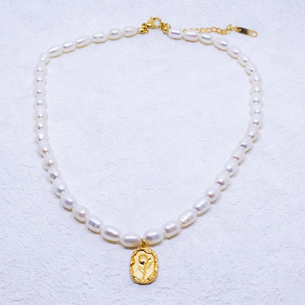 Natural Freshwater Pearl Beaded Necklace Elegant Versatile High Quality Jewelry