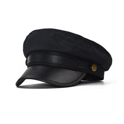 Womens Beret Cap Duckbill Newsboy Hat Casual Octagonal Hat Fashion Vintage